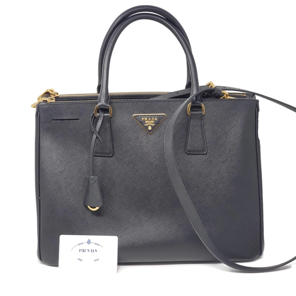 Prada Handbags - Auth Prada Saffiano Large Galleria Satchel Bag